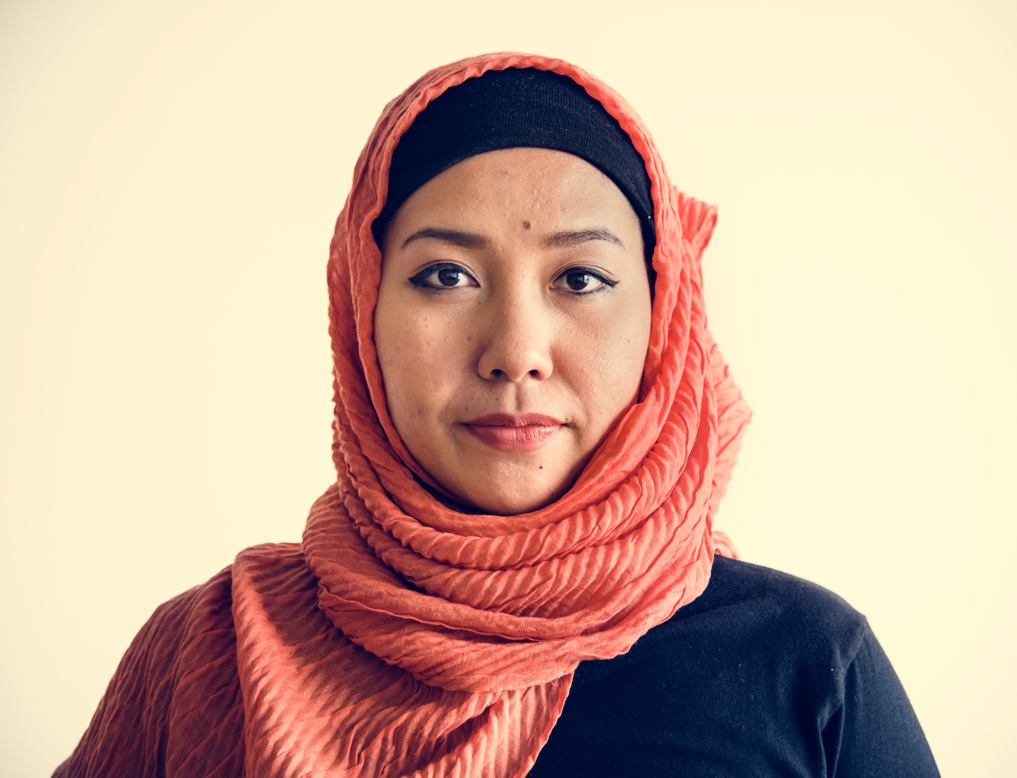 Islamic woman portrait looking at camera