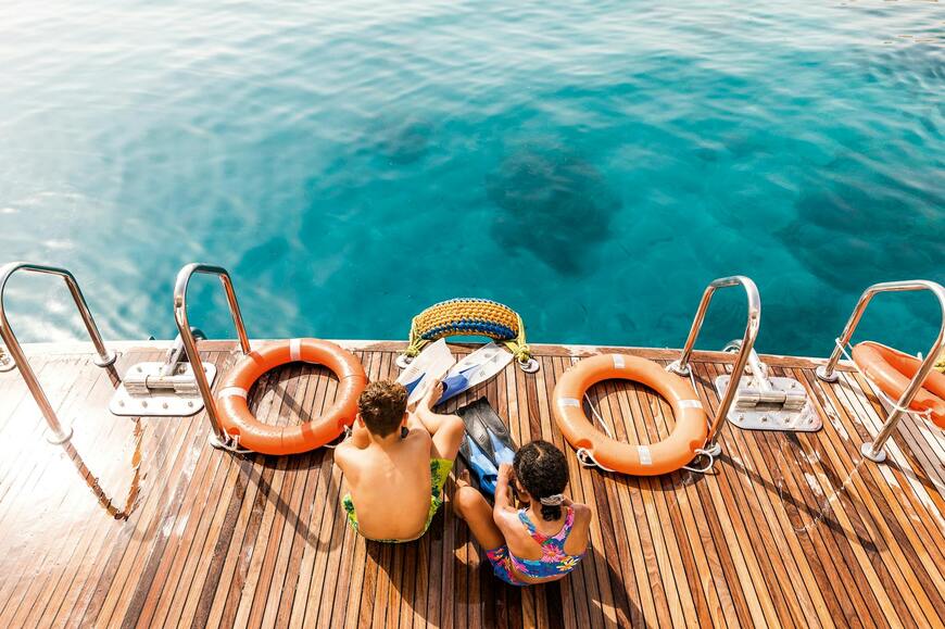 children diving at sharm el-sheikh