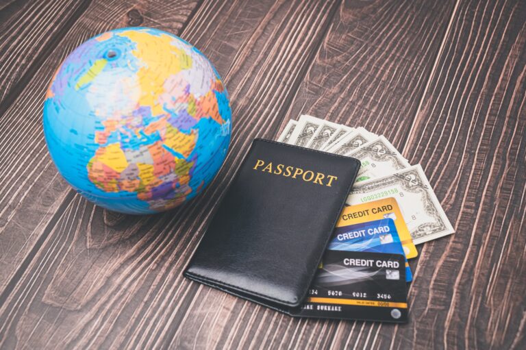 passport Save money for traveling and doing business around the world.
