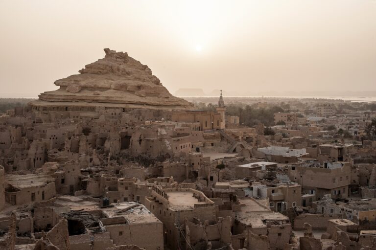 Beautiful horizontal shot of Oasis Siwa Egypt - perfect for background